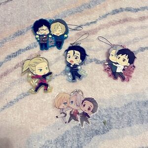 Yuri on ice keychains/ clips